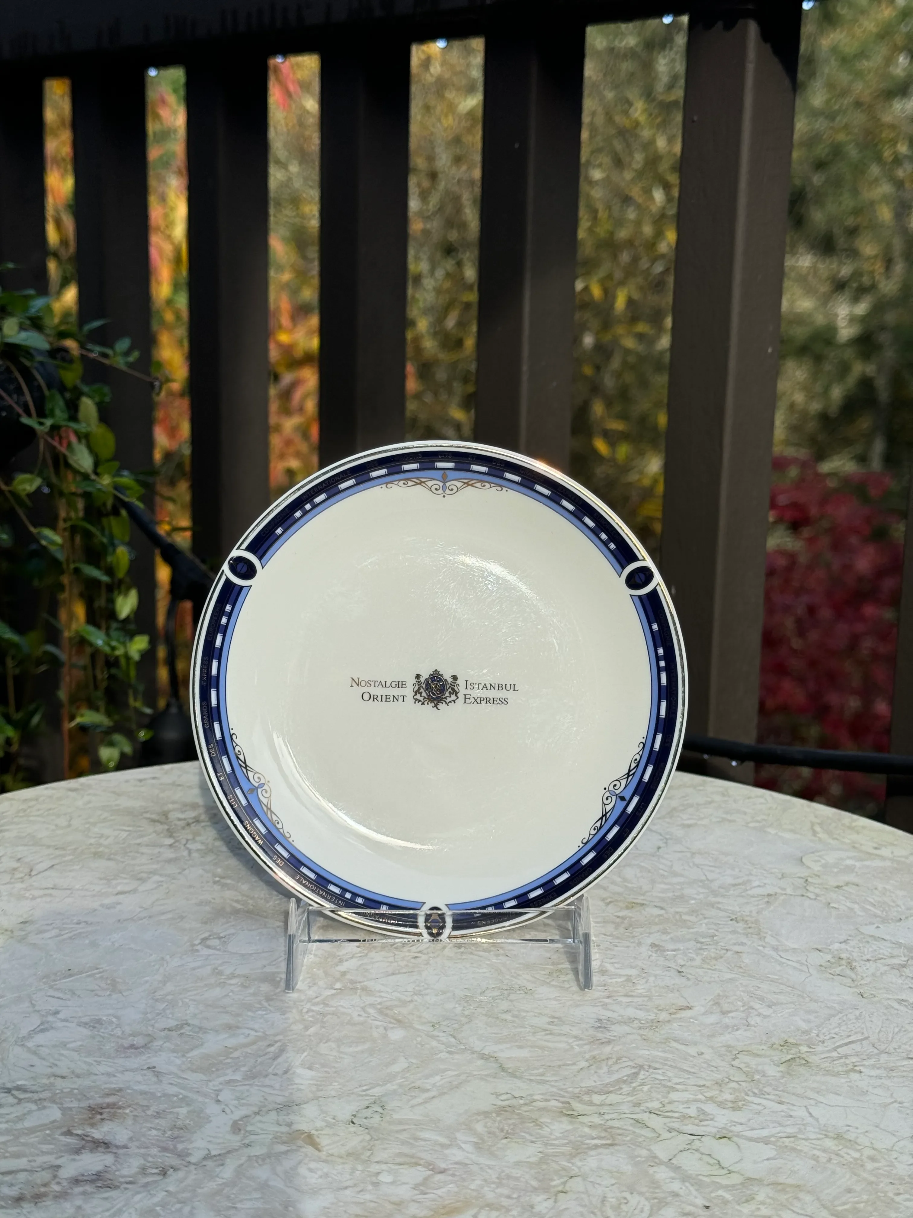 Vintage Orient Express Dessert Plate | Chairish