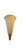 A striking Art Deco wall sconce in the form of a stylized palmette, its fluted fan rising from a turned and gadrooned...