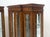 Mid-Century Modern Mid Century Burl Wood Glass 38" Wide 76" Tall Curio Display Cabinet Vitrine MINT For Sale - Image 3 of 9