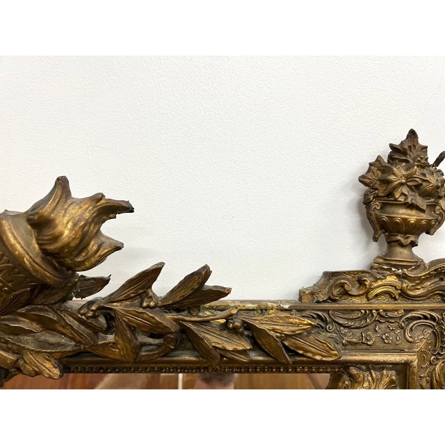 Large Antique Pediment Mirror For Sale - Image 15 of 18
