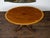 English Mahogany 1840s Oval Top Pedestal Table with Quadripod Base and Casters For Sale - Image 12 of 12