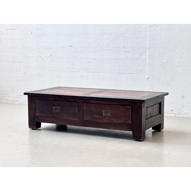 Colonial Coffee Table with Drawers For Sale - Image 4 of 16