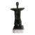 Contemporary Mid-Century Solid Bronze Figurative Sculpture (14.5” High) For Sale - Image 3 of 13