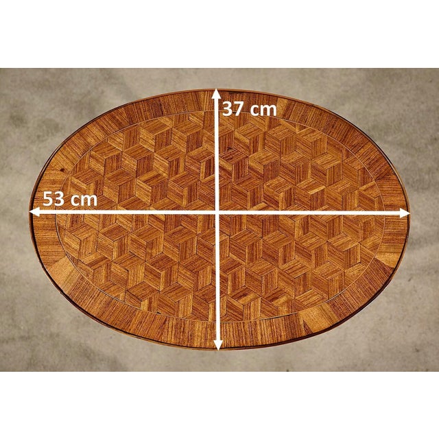 Small Marquetry Living Room Table, 1920s For Sale - Image 15 of 18