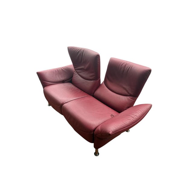 DS 145 2-Seater Sofa in Red Leather from de Sede, 1990s For Sale - Image 6 of 9