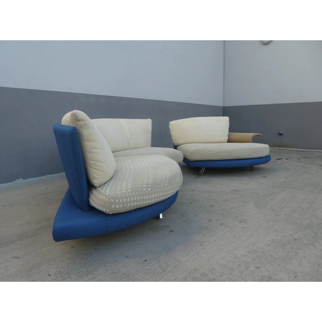 Wood Modern Giorgio Saporiti Il Loft Post Modern Sofa For Sale - Image 7 of 13