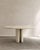 Roman dining table iii in bianco alabastrino travertine by paloma editions dimensions: d 160 x w 160 x h 75 cm. Materials:...