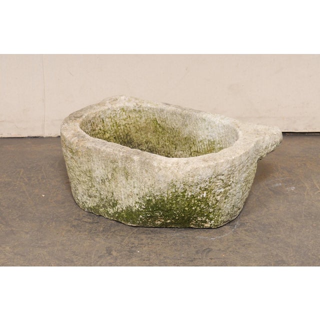 19th Century Spanish 19th Centuryentury Carved-Stone Water Trough For Sale - Image 5 of 11