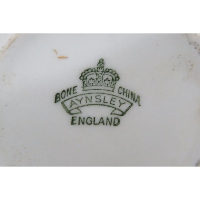 Ceramic Aynsley England Bone China Pink Floral Small Demitasse Espresso Cup For Sale - Image 7 of 7