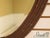 Friedman Brothers Friedman Brothers Oval Framed Bamboo Style Decorator Mirror For Sale - Image 4 of 9