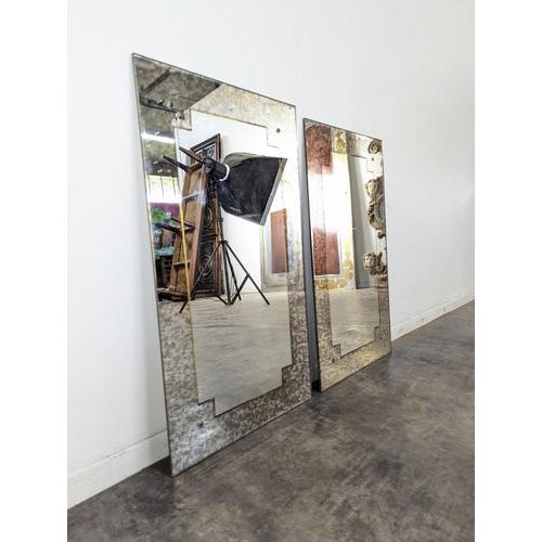 Neo-Classical Églomisé Mirrors, Set of 2 For Sale - Image 4 of 10