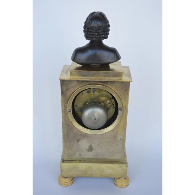 Charles X Gilt Bronze Mantel Clock For Sale - Image 4 of 7