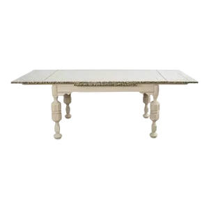 Elizabethan Style Dining Table Speckled by Artist Ira Yeager