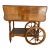 Vintage Drop-Leaf Bar Cart / Tea Cart, Trolley With Wheels and Removable Tray For Sale