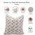 FabDivine Handmade Block Printed Cushion Cover 16x16 Inch Duck Canvas-Chitranjan For Sale - Image 4 of 4