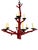 English Faux Coral Oriel Harwood Attrib Chandelier For Sale - Image 3 of 12