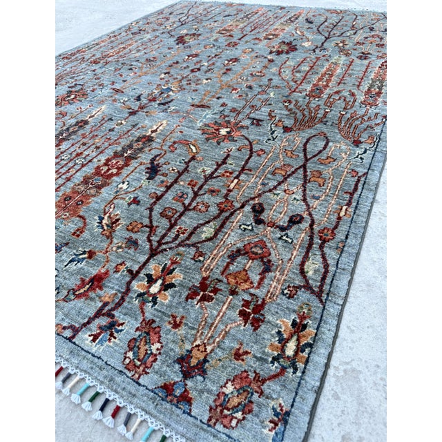 Contemporary Bidjar Tree of Life Hand-Knotted Wool Rug For Sale - Image 4 of 12