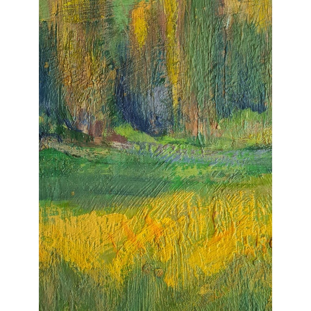 1950s Jean Perret, Fauvist Landscape: The Golden Trees, Oil on Board, Mid-20th Century For Sale - Image 5 of 6