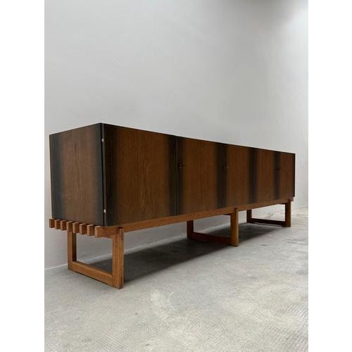 Mid-Century Modern Bog Oak Sideboard with Hidden Drawers, 1960s For Sale - Image 16 of 16