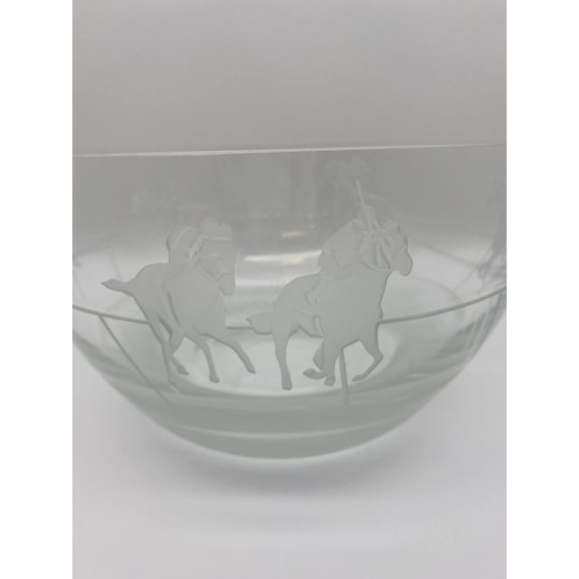 Traditional Hand Cut Crystal Polo Bowl For Sale - Image 3 of 9