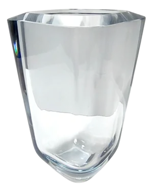 Vintage Transparent Glass Vase from Strombergshyttan, 1960s