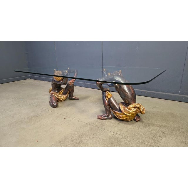 Gold Vintage Sculptural Figure Coffee Table, 1960s For Sale - Image 8 of 16