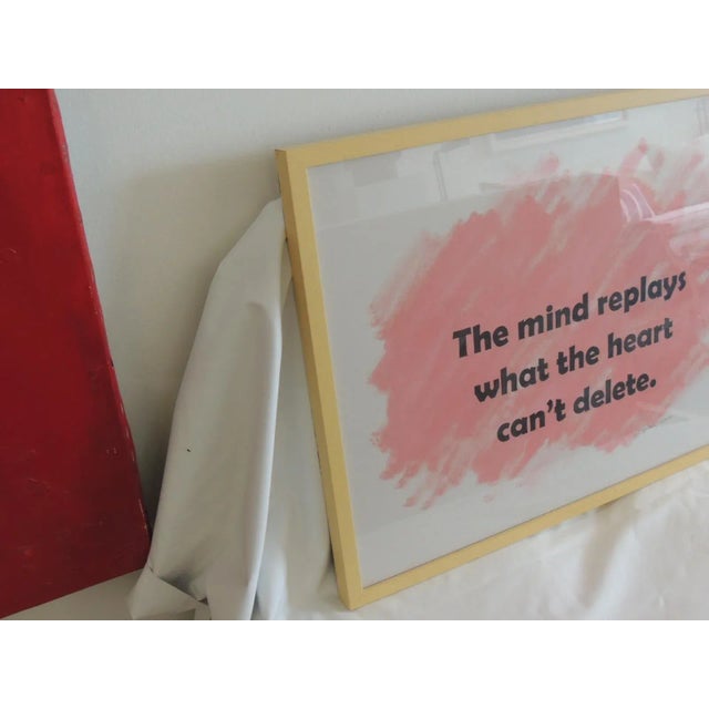 Framed Word Art Print on Paper by Ted Baker Art Work For Sale - Image 4 of 7
