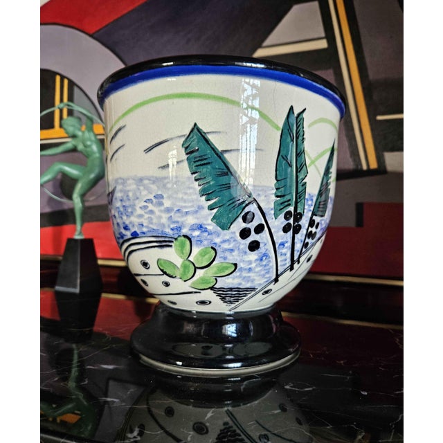 Ceramic Art Deco Primavera Vase, 1930s For Sale - Image 7 of 11