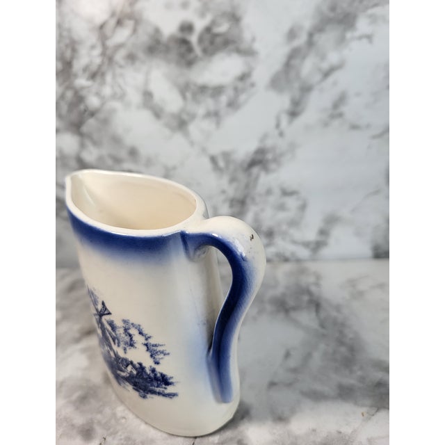 Mid-Century Modern 1970s McCoy Pottery Blue Creamer For Sale - Image 3 of 18