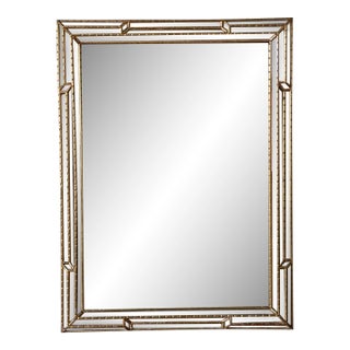 Vintage Hollywood Regency Wall Mirror With Gilt Frame, 1950s For Sale