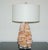 Mid-Century Modern Sculpted Glass Table Lamps in Pink For Sale - Image 3 of 8
