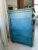 Antique Oak Petite Chest of Drawers in Blue Paint For Sale - Image 4 of 12