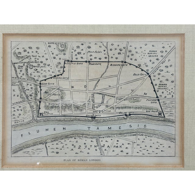 This interesting hand colored map of the plan of Roman London was published in 1897 in the "Old and New London. A...