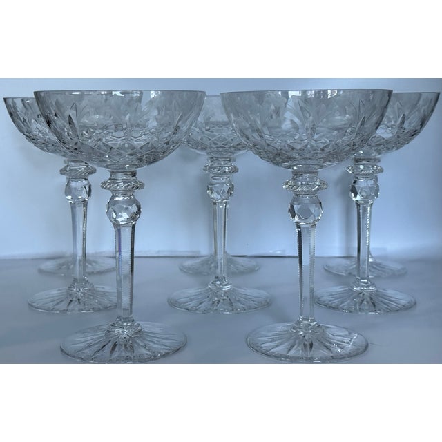 Rogaska Queen Champage Coupes - Set of 7 For Sale - Image 11 of 11