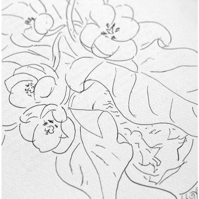 Abstract Abstract Henri Matisse Original Signed "Tulips" Lithograph For Sale - Image 3 of 7