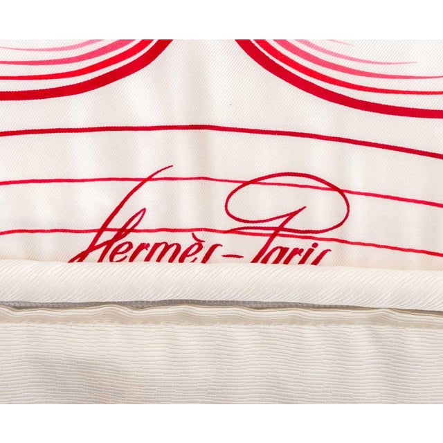 Hermes "24 Faubourg" Silk Pillows, 2 For Sale In New York - Image 6 of 7