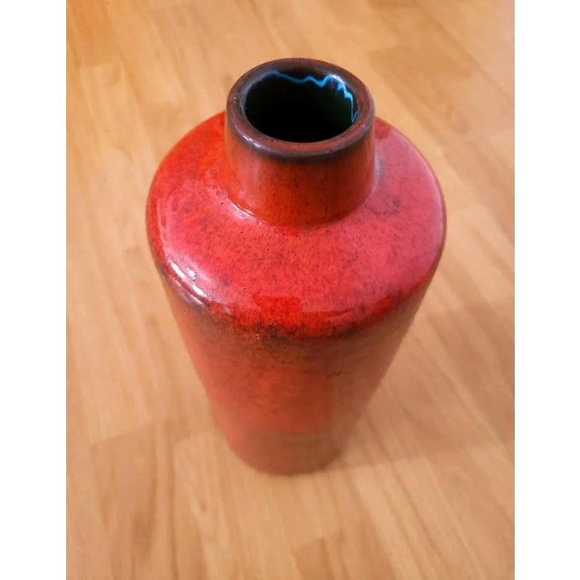West German Fat Lava Pottery Vase from Ceramano, 1970s, in Flawless conditions. Designed 1970 to 1979 This piece has an...
