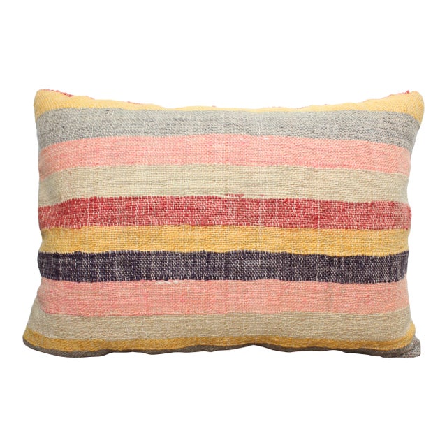 Turkish Kilim Decorative Pillow Cover - 13"x18.5" For Sale