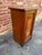 Antique Victorian Style Walnut Burled Wood Narrow Bedside Cabinet For Sale - Image 4 of 14
