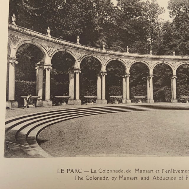 Illustration 1920 Antique French Versailles Sculpture Photogravure Print For Sale - Image 3 of 6
