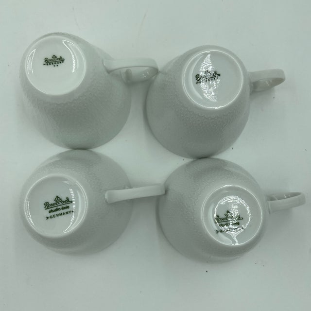 Mid-Century Modern Vintage Rosenthal Germany "Motif" Porcelain Dinnerware by Bjørn Wiinblad | 16-Piece Service for Four For Sale - Image 3 of 12
