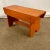 1970s Vintage Arts & Crafts Farmhouse Folk Art Painted Pine Bench For Sale - Image 9 of 11