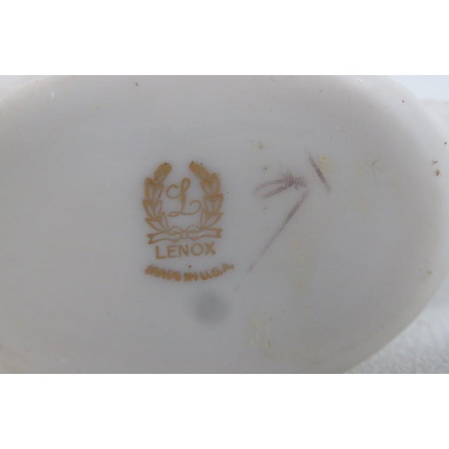 Ceramic Lenox China Decorative Porcelain Cornucopia Made in Usa With 24k Gold Trim 5098b For Sale - Image 7 of 9