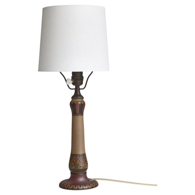 Art Nouveau Table Lamp by Hjort Bornholm, Denmark, 1930s For Sale - Image 10 of 10