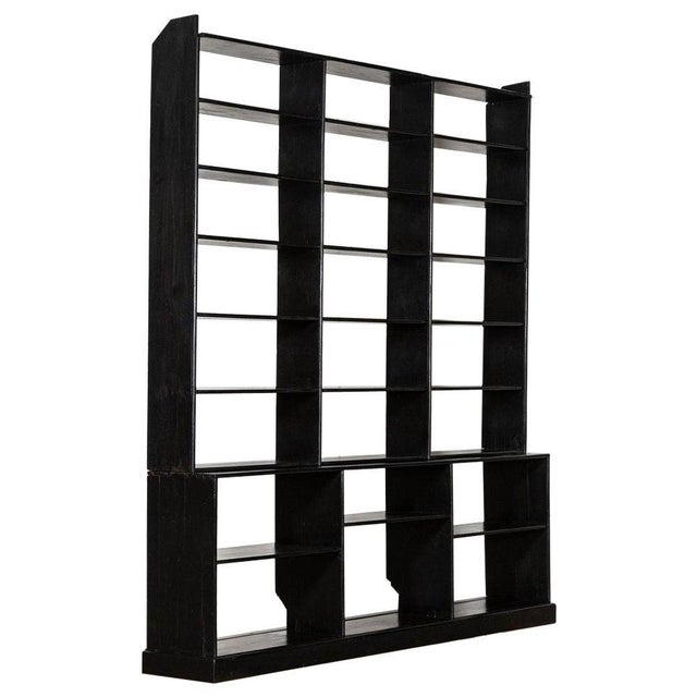 19th Century English Pine Ebonised Haberdashery Display Bookcase, 1890 For Sale - Image 17 of 17