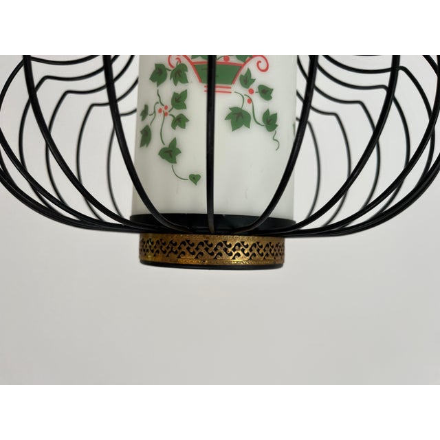 Mid 20th Century Caged Ivy Ceiling Light, 1960s For Sale - Image 5 of 10