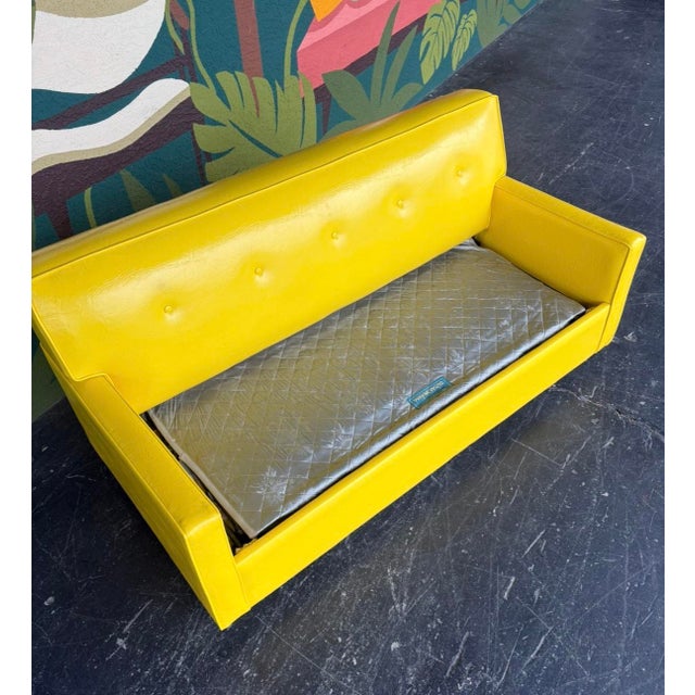 Mid Century Castro Convertible Loveseat For Sale - Image 12 of 15