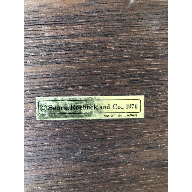 1976 Sears Roebuck & Co. Carved Wood Kitchen Canisters- Set of 4 For Sale - Image 9 of 12