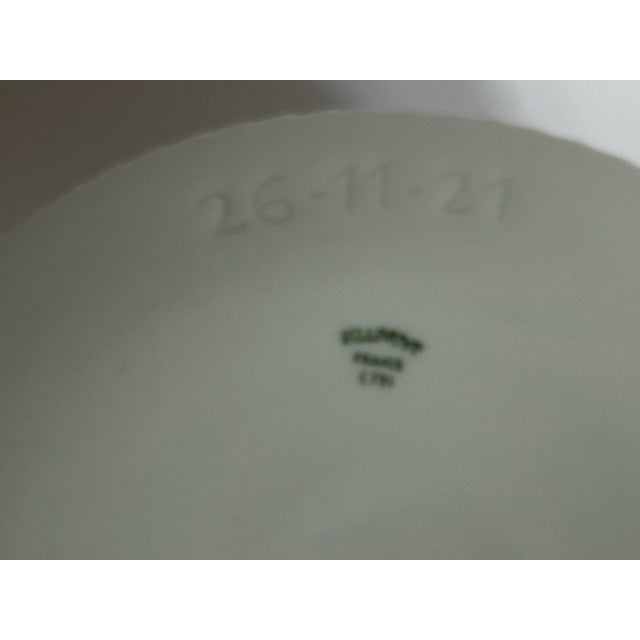 1990s Set of 3 French Pillivuyt Deep Pleated Porcelain Soufflé Dishes For Sale - Image 12 of 12