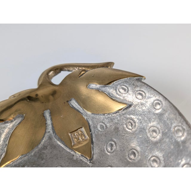 Strawberry Tray in Brass and Aluminum by David Marshall, Spain, 1970s For Sale - Image 10 of 13